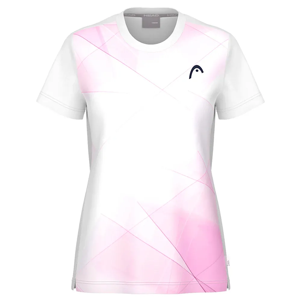 Head Girls Tie-Break T-Shirt - White/Lilac