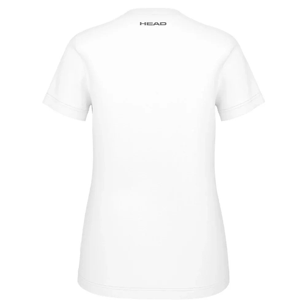 Head Girls Tie-Break T-Shirt - White/Lilac - Image 2
