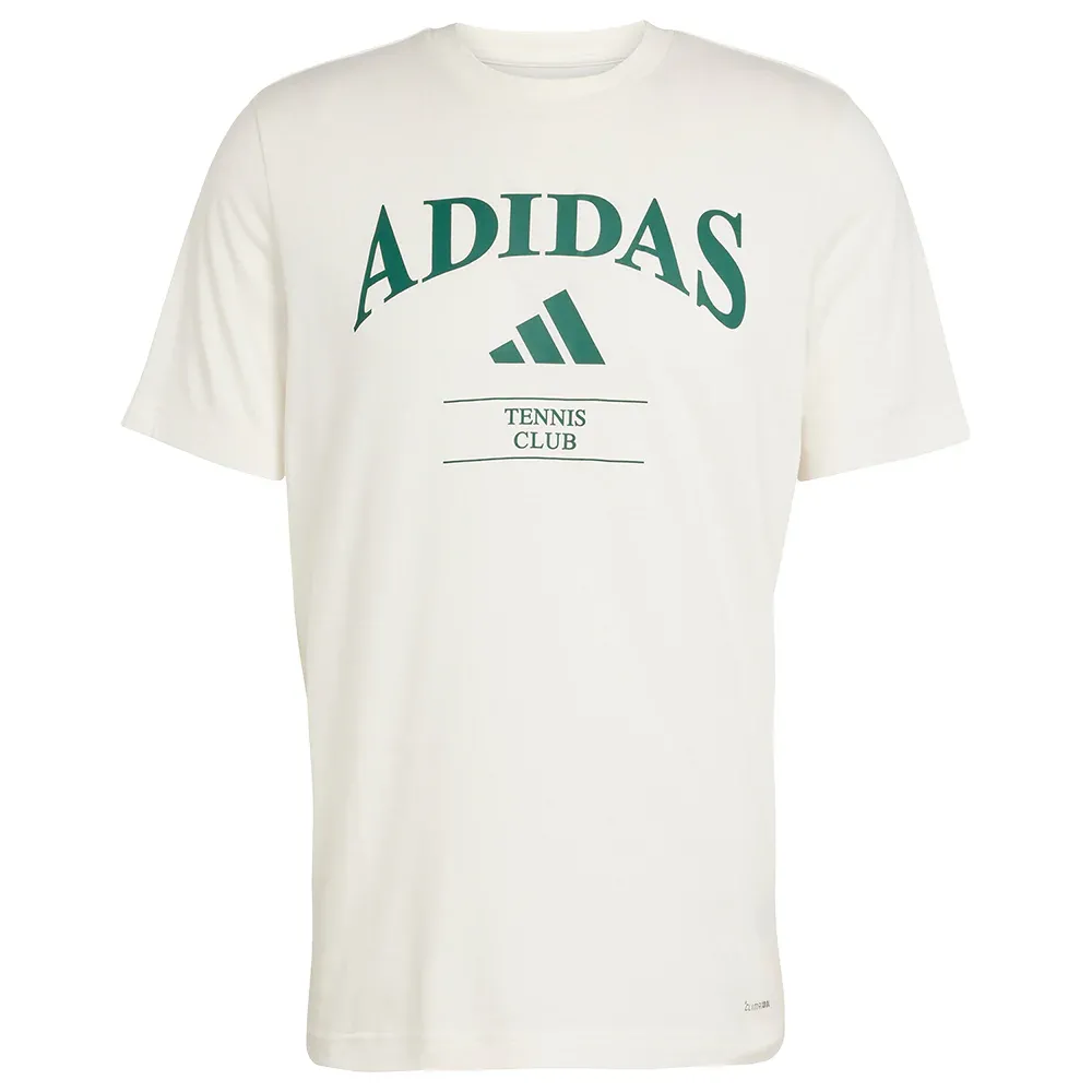 adidas Men's Heritage Tennis Graphic Tee - Chalk White